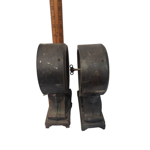 Geo. Welsch Son 233-35 Greenwich St Cor Barclay NY Seth Thomas Mantle Clock - Picture 4 of 5